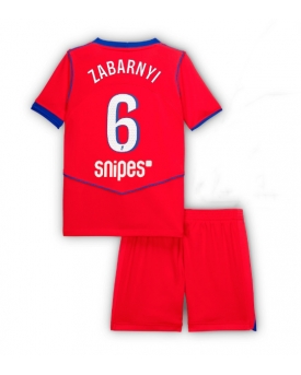 Billige Fotballdrakt Paris Saint-Germain Illia Zabarnyi #6 Replika Tredjedraktsett Barn 2025-26 Kortermet (med bukser)